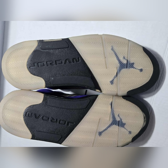 NIKE Air Jordan Retro 5 Sneakers in Purple and Teal Size 5 - Picture 8 of 12